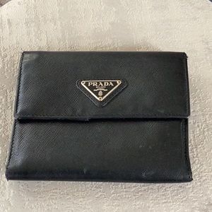 Prada TriFold Saffiano Wallet, Well Used